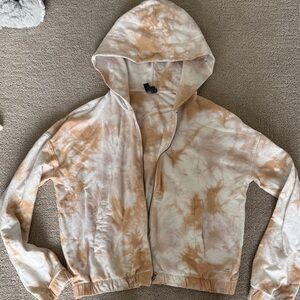 Vuori Cream and Tan Bomber Jacket
